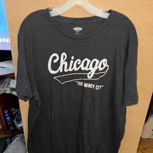 Old Navy Black Chicago T-Shirt